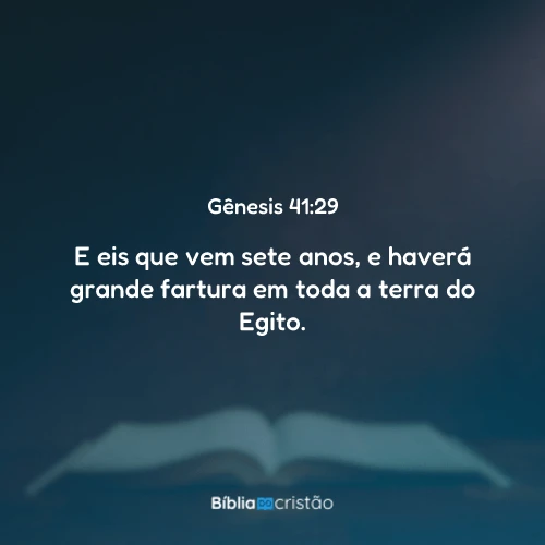 Gênesis 41:29