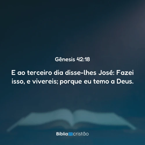Gênesis 42:18