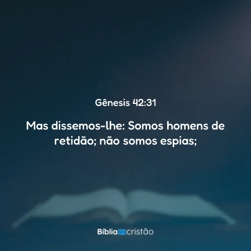 Gênesis 42:31