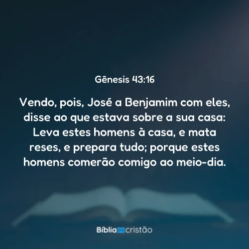 Gênesis 43:16