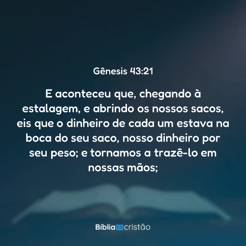 Gênesis 43:21