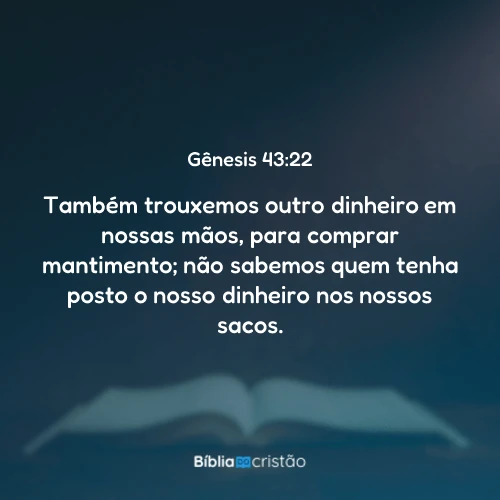Gênesis 43:22