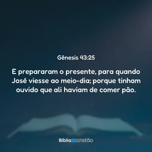 Gênesis 43:25