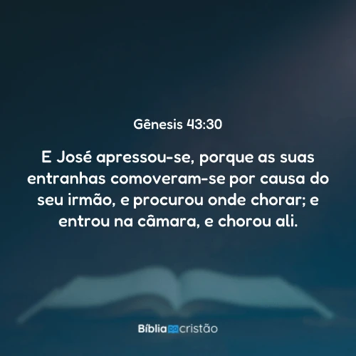 Gênesis 43:30