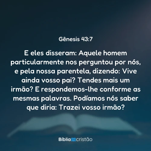 Gênesis 43:7