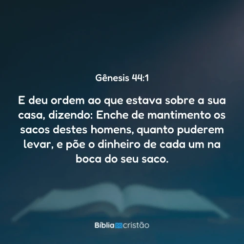 Gênesis 44:1