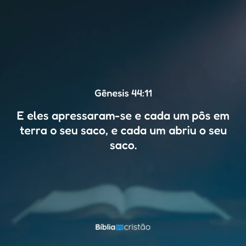 Gênesis 44:11