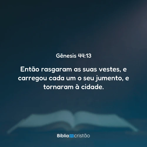 Gênesis 44:13