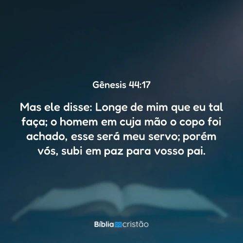 Gênesis 44:17