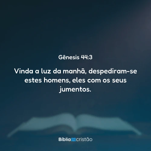 Gênesis 44:3