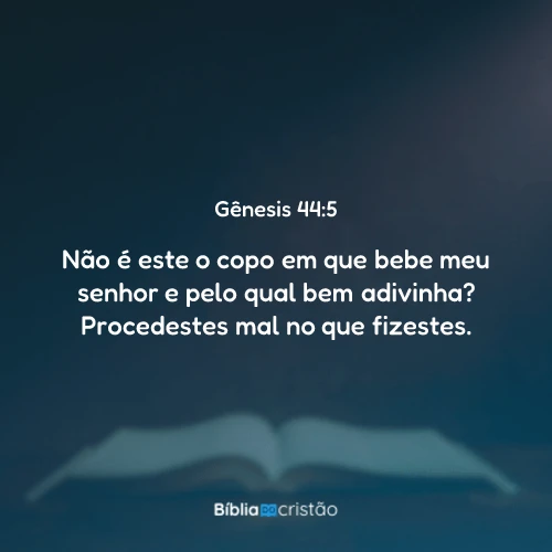 Gênesis 44:5