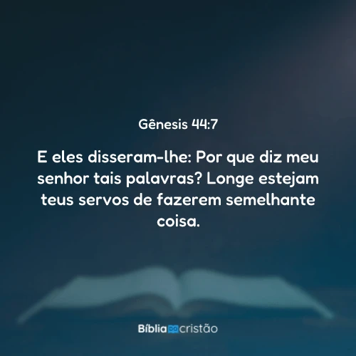 Gênesis 44:7