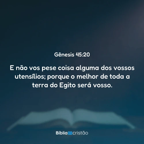 Gênesis 45:20