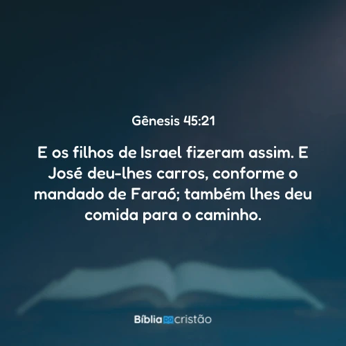 Gênesis 45:21
