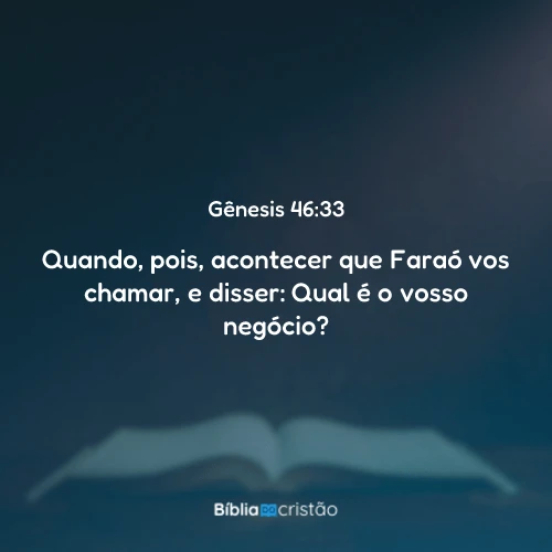 Gênesis 46:33