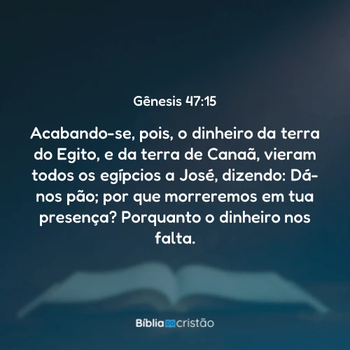 Gênesis 47:15