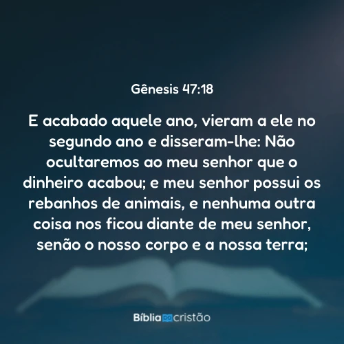 Gênesis 47:18