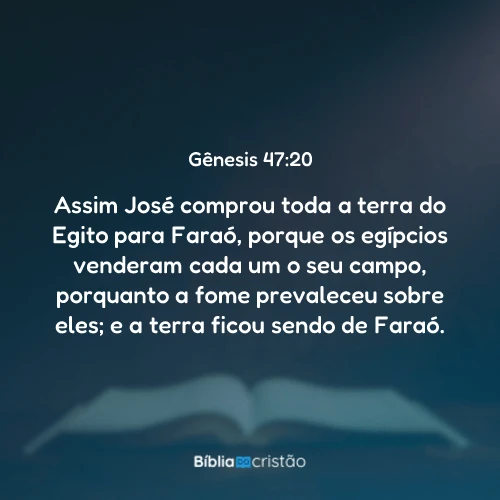 Gênesis 47:20