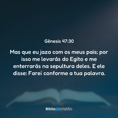Gênesis 47:30