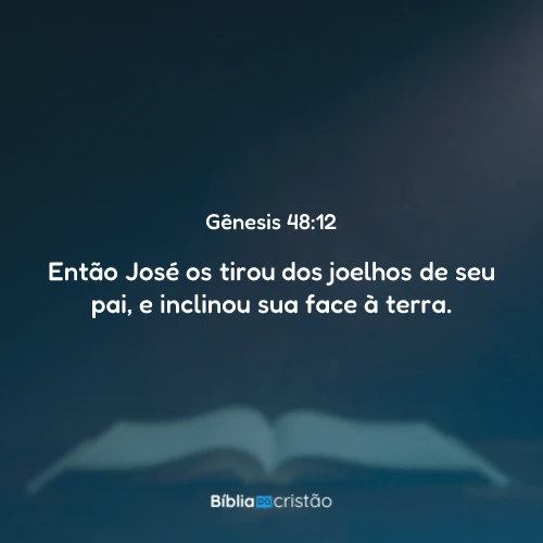 Gênesis 48:12