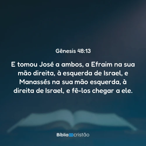 Gênesis 48:13
