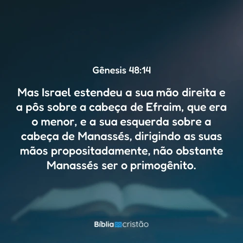 Gênesis 48:14