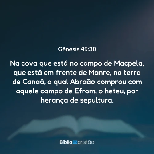 Gênesis 49:30