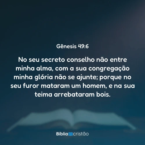 Gênesis 49:6