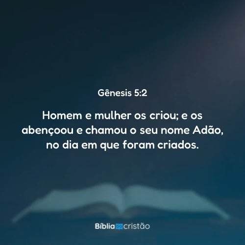 Gênesis 5:2