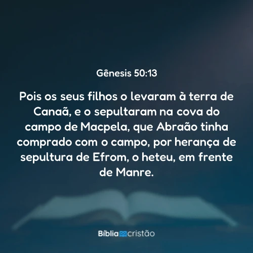 Gênesis 50:13