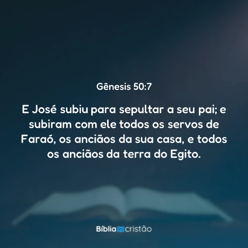 Gênesis 50:7