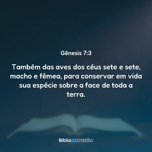 Gênesis 7:3