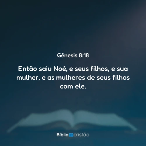 Gênesis 8:18