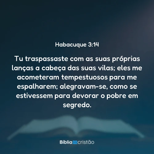 Habacuque 3:14
