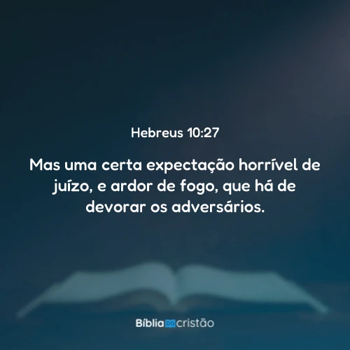 Hebreus 10:27