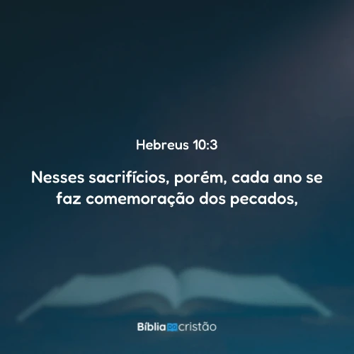Hebreus 10:3