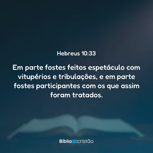 Hebreus 10:33