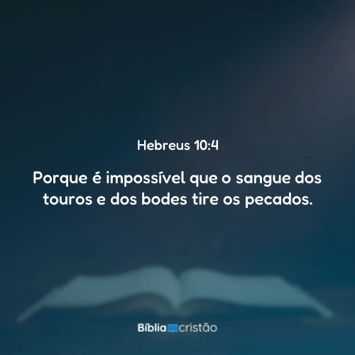 Hebreus 10:4