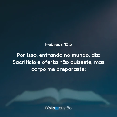 Hebreus 10:5