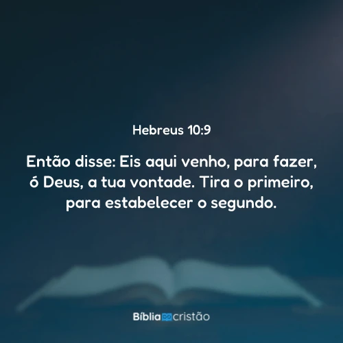 Hebreus 10:9