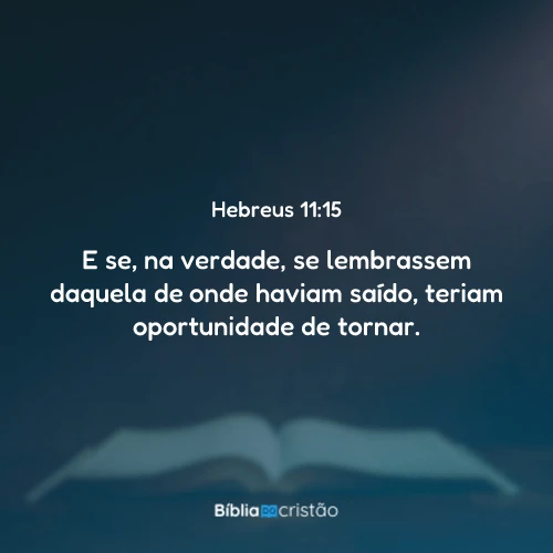 Hebreus 11:15
