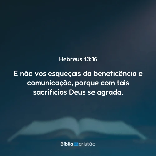 Hebreus 13:16