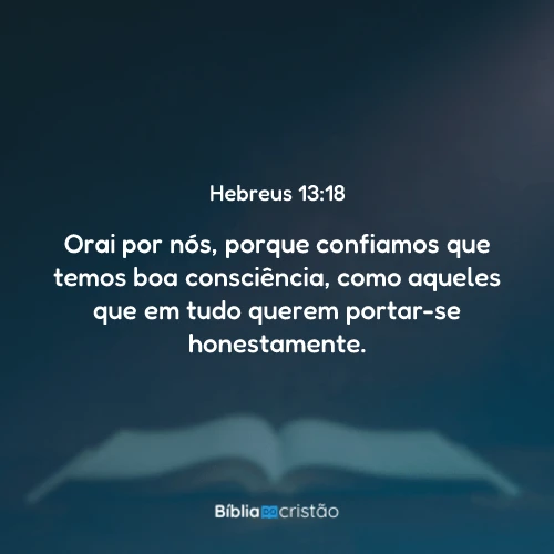 Hebreus 13:18