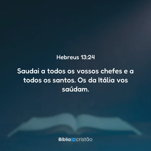 Hebreus 13:24