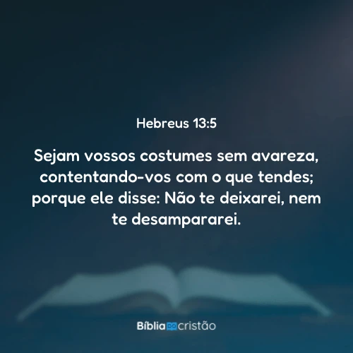 Hebreus 13:5