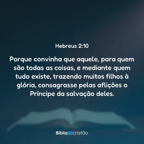 Hebreus 2:10