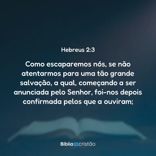 Hebreus 2:3