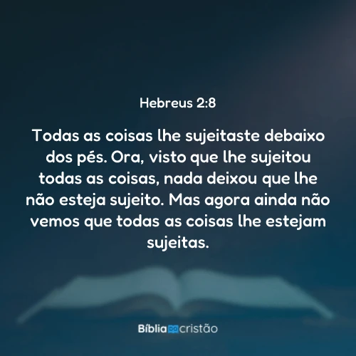 Hebreus 2:8