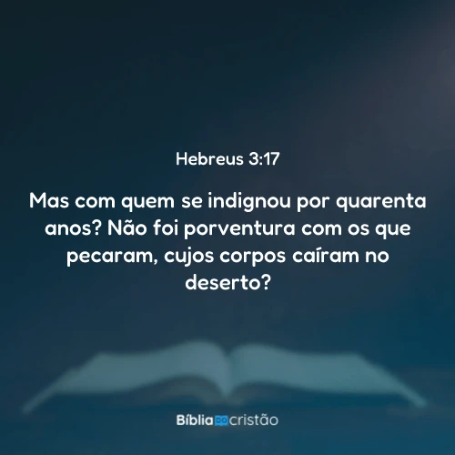 Hebreus 3:17