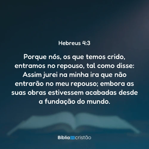 Hebreus 4:3